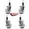 Service Caster 4'' Nylon Wheel Swivel 1-1/4'' Expanding Stem Caster Set 2 Brakes, 4PK SCC-EX20S414-NYS-2-TLB-2-114 - alternate 3